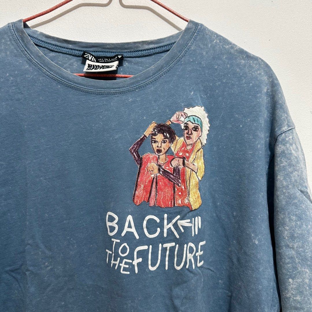 Zara back to the future sweatshirt hot sale