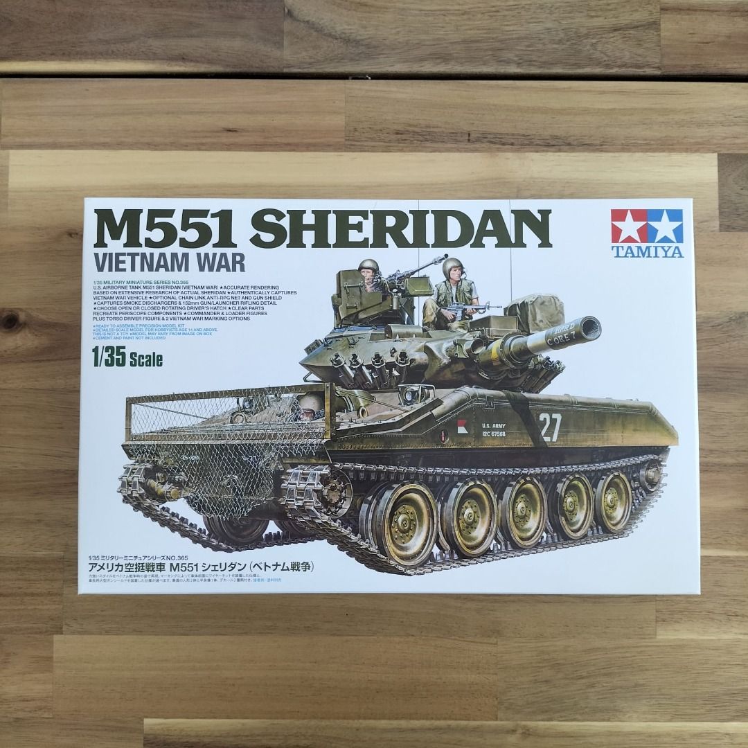 Tamiya 35365 – Maquette Militaire US Airborne – Tank M551 Sheridan (Vietnam War) – Neuf