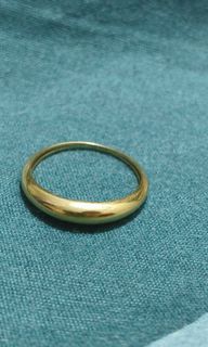 18k japan made yellow gold lady ring 1.2g 7.75"