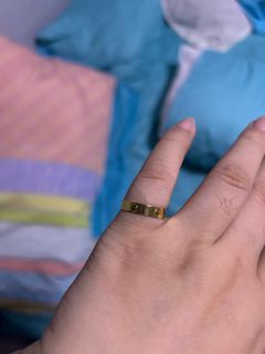 18k Saudi gold Cartier inspired ring