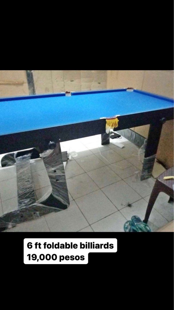 6 feet by3 feet billiard table foldable (Category: Billiards and Bowling) located in Manila. Submitted by aaronsee2002 (Listing ID 1309130377, Image 2). Description: .