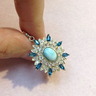 【Brand New Item】925 Pure Silver Crystal Pendant HKD$200 / 1pc64239558054019110