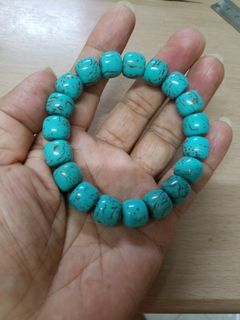 ⚀⚀新淨 11mm 綠松石 正方圓桶珠 (貨品只合手圉175mm或以下人士)64225406218499110