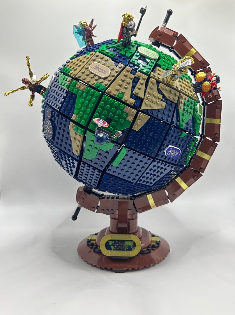 3D Lego not Globe 仿真地球儀21332 Earth Model, 興趣及遊戲, 玩具 