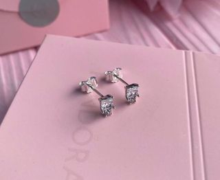- PANDORA Round and Square Stud Earrings-