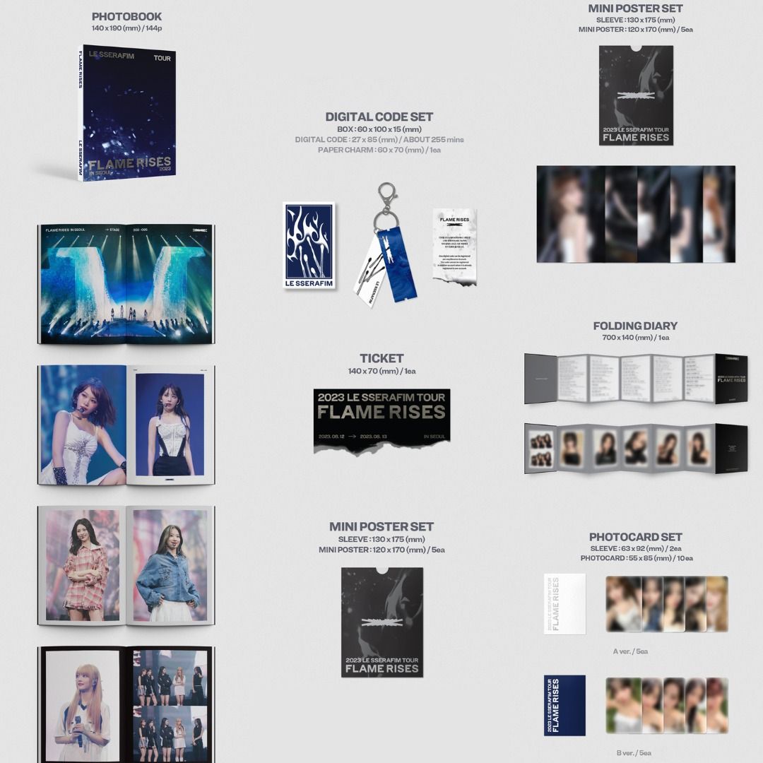 Pre-order 預訂｜韓星 K-pop｜無需二補 〗[ Weverse 預售特典 ] 2023 LE SSERAFIM TOUR ...