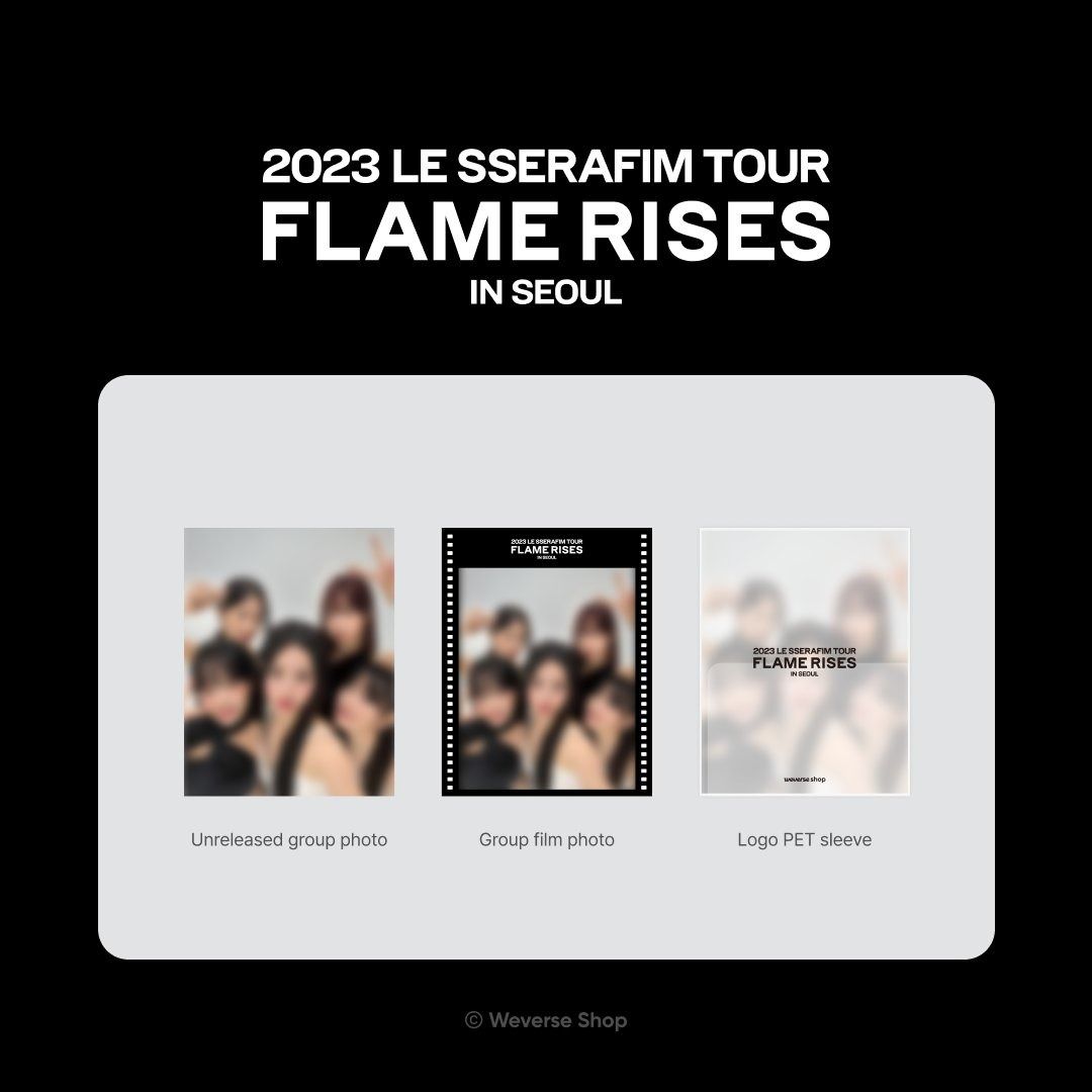 Pre-order 預訂｜韓星 K-pop｜無需二補 〗[ Weverse 預售特典 ] 2023 LE SSERAFIM TOUR ...