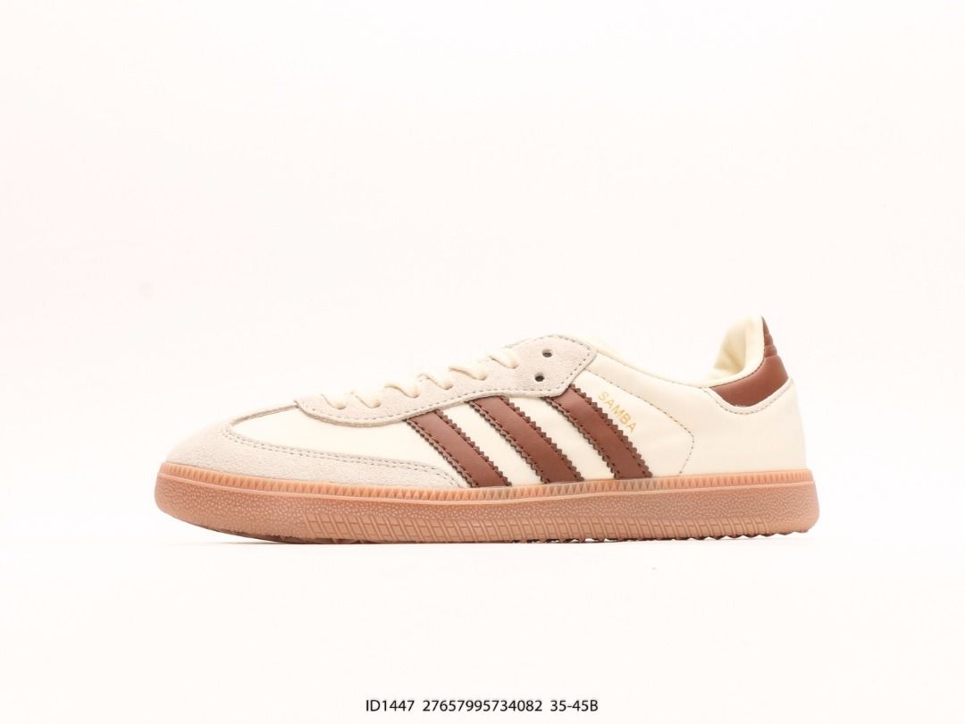 Adidas Samba OG Cream Beige Tan Brown shoes us 5 us 11 Men s Fashion Footwear Sneakers on Carousell