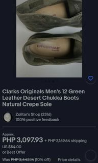Authentic CLARKS Chukka boots