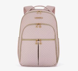 Bagsmart 
Quilted Backpack/ Laptop Bag
Multizip Bag
Blush Pink Color