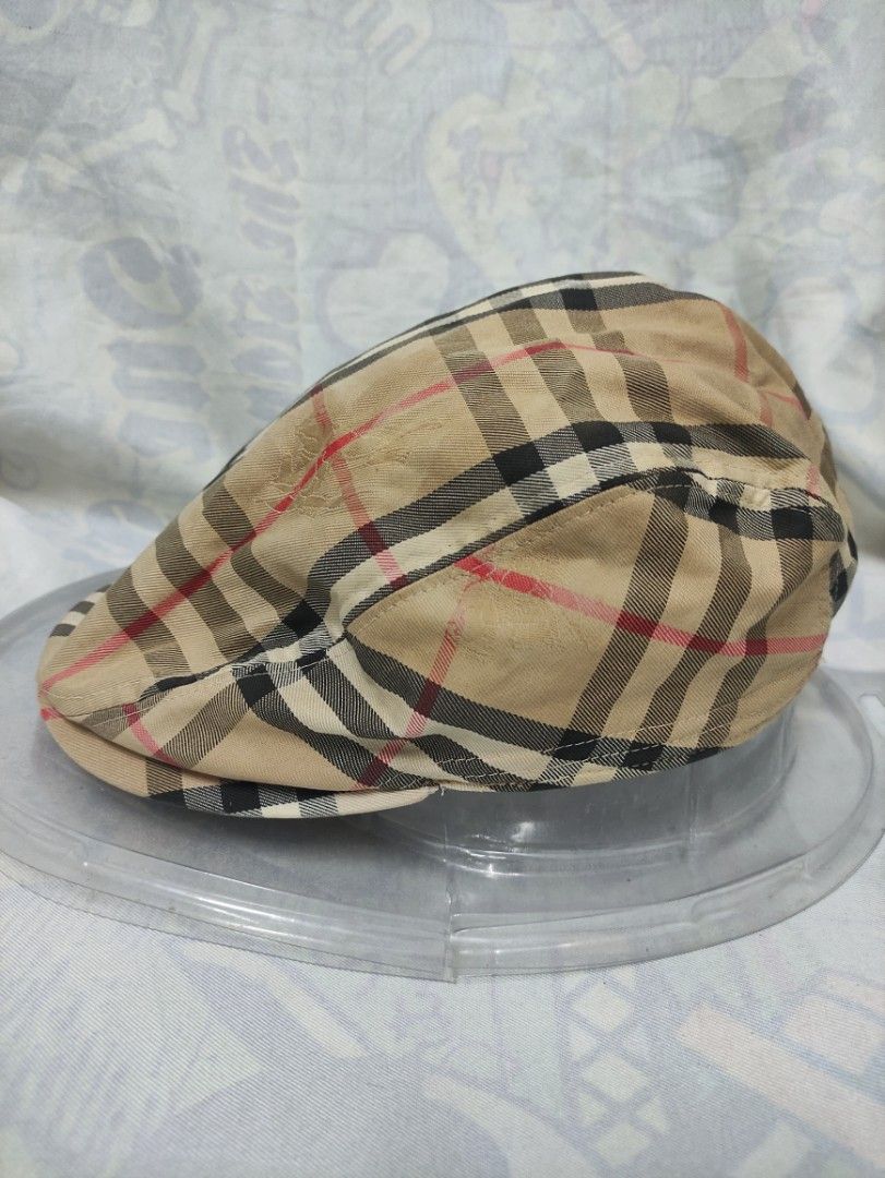BURBERRY NOVA CHECK VINTAGE BARETTA CAP, Men display picture 1