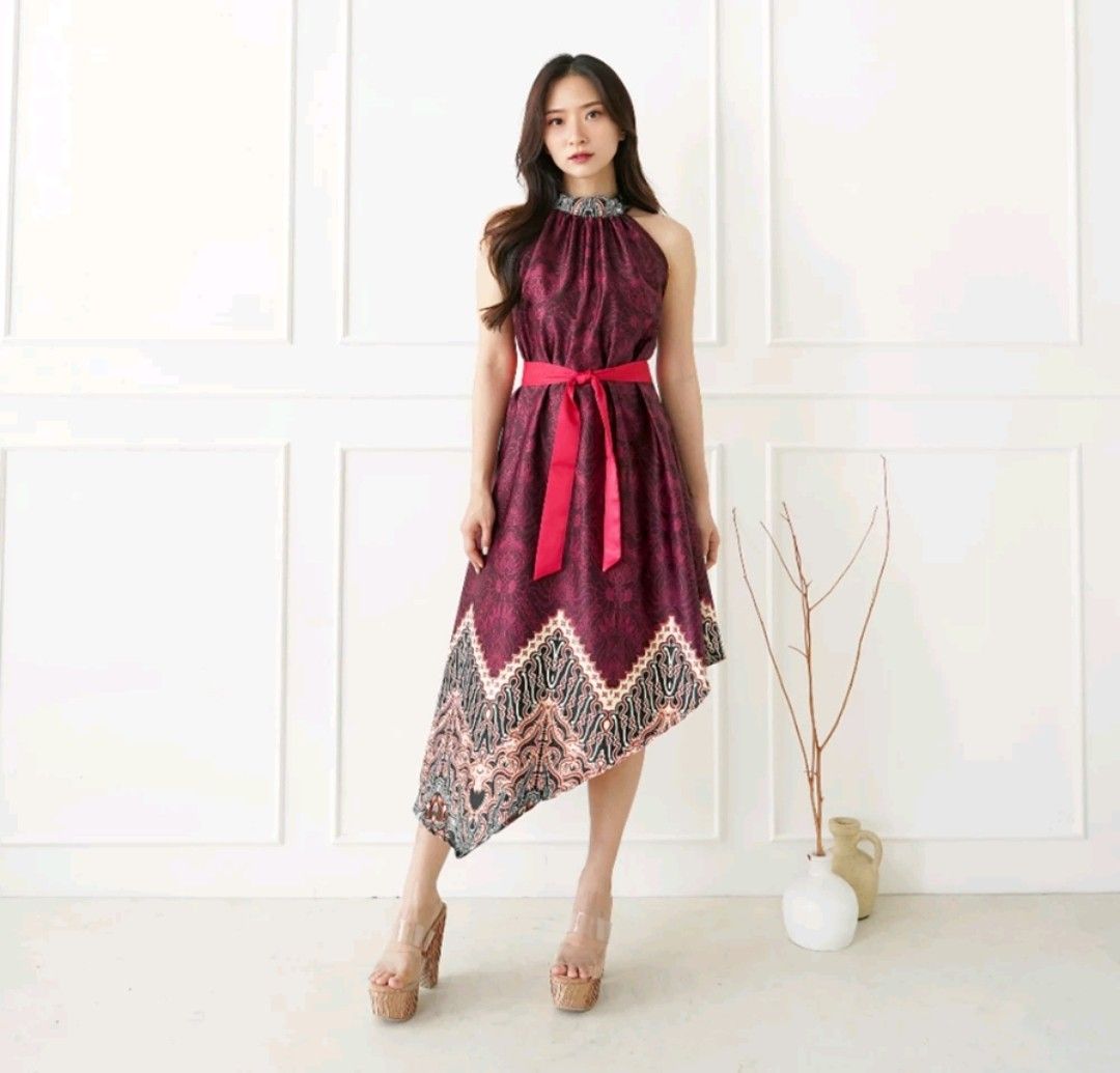 Dress batik satin cheap