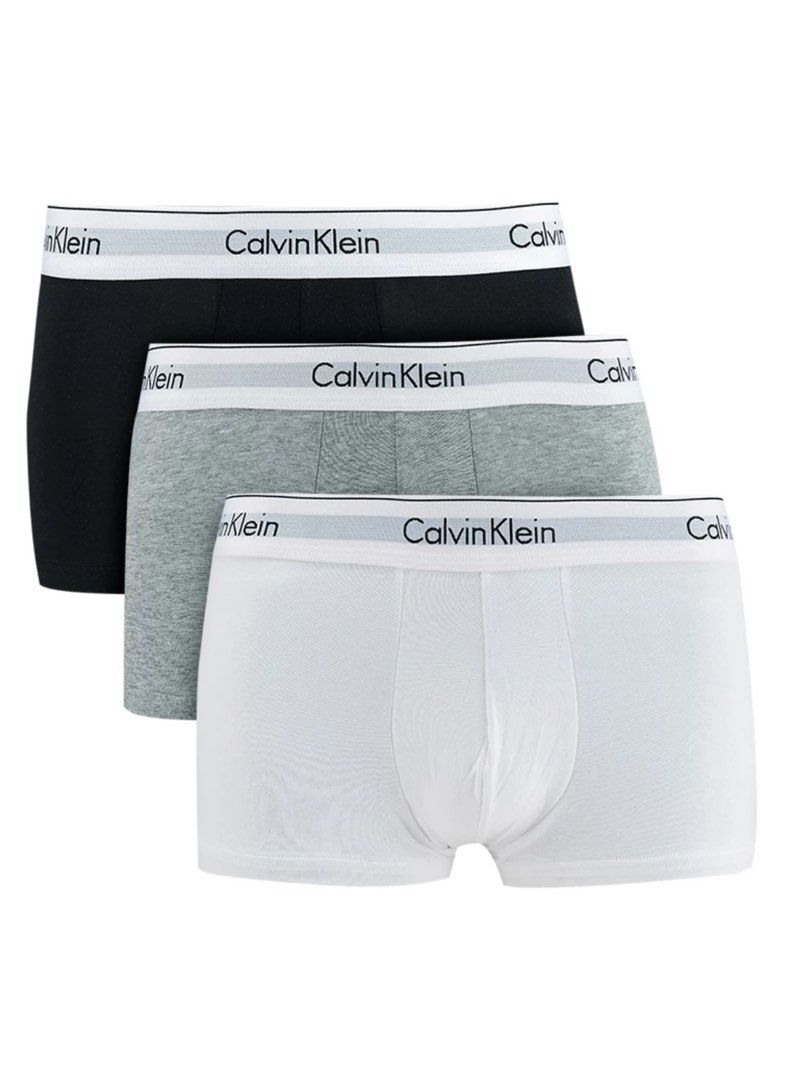 Calvin Klein 3 Pack Low Rise Trunks Men s Fashion Bottoms New Underwear on Carousell