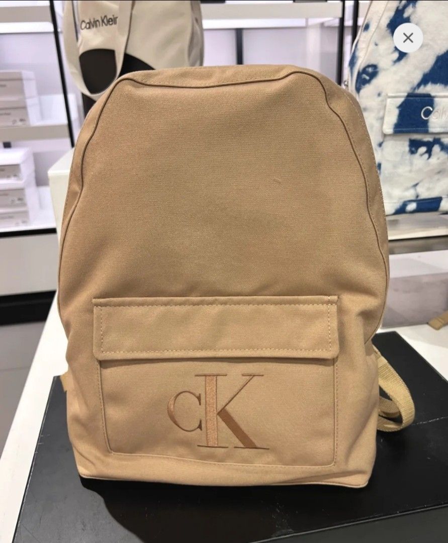 Calvin Klein Canvas Backpack Men s Fashion Bags Backpacks on Carousell