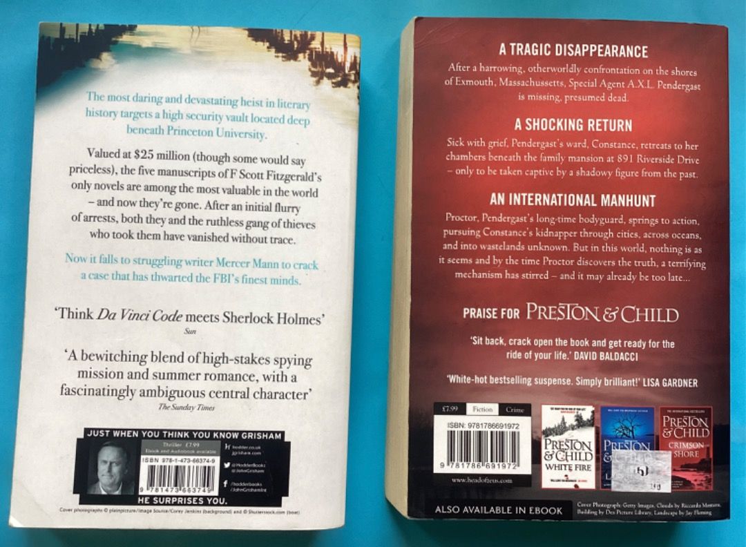 Camino Island & Obsidian Chamber (Category: Storybooks) located in Subic. Submitted by arnisfma (Listing ID 1309059691, Image 2). Description: Set of 2 bestsellers from John Grisham and Preston &Child. Mystery thrillers: Camino Island & Obsidian Chamber .