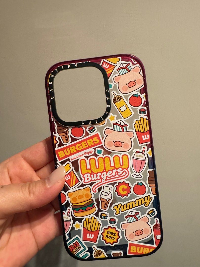 Casetify x Lulu pig 15 pro Iphone case, 手提電話, 電話及其他