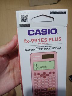Casio FX 991 ES Plus 2nd edition scientific calculator pink