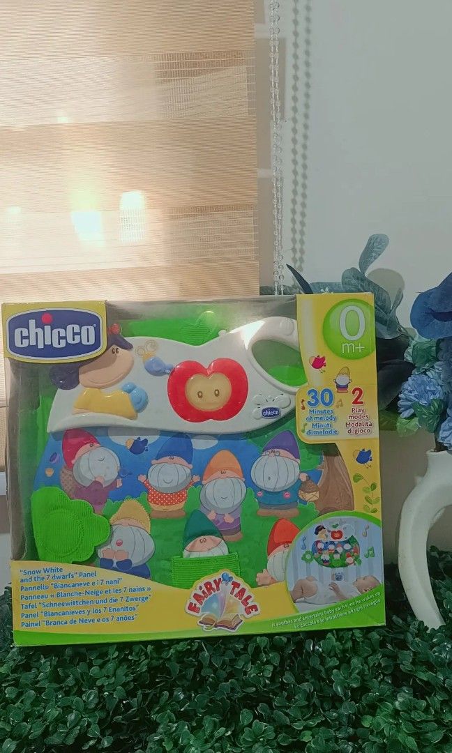 Chicco Crib Panel (Category: Infant Playtime) located in Quezon City. Submitted by mhoniqvela04 (Listing ID 1309087020, Image 1). Description: Guaranteed Original💯 Mall pull out toys✅ 100% Working✅ Complete set✅ Only issue: dented box.