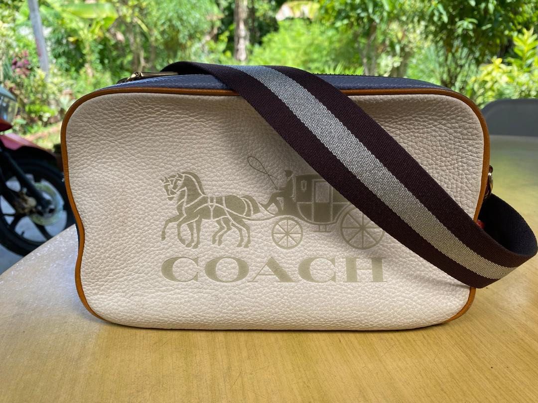 Coach Jes Crossbody colorblock chalk peacock multi Women s Fashion Bags Wallets Cross body Bags on Carousell