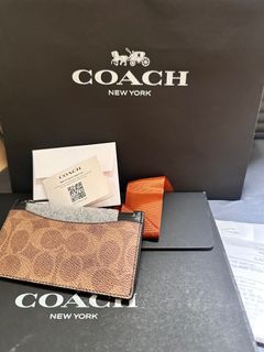 Coach zip card case wallet (complete)