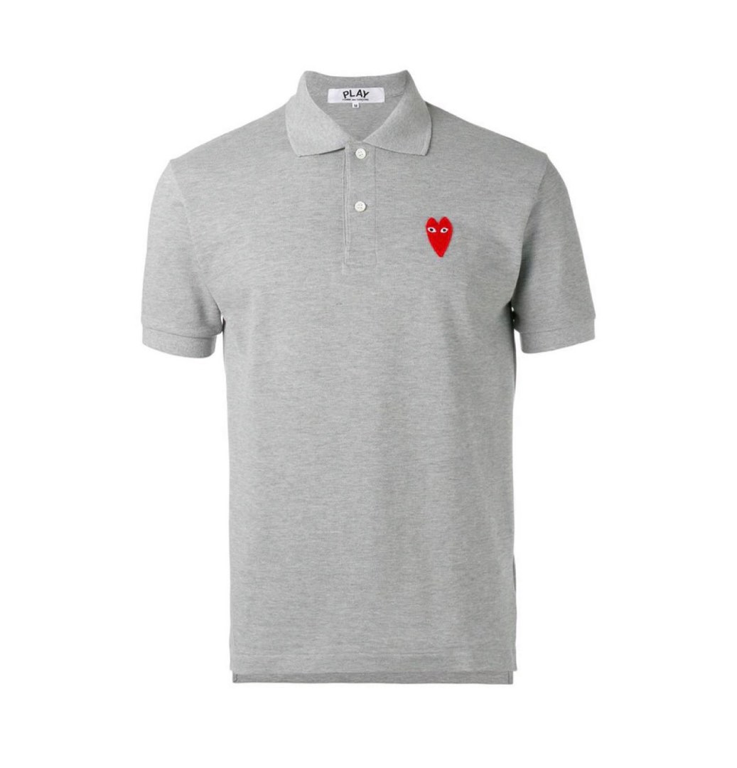 Cdg polo grey outlet