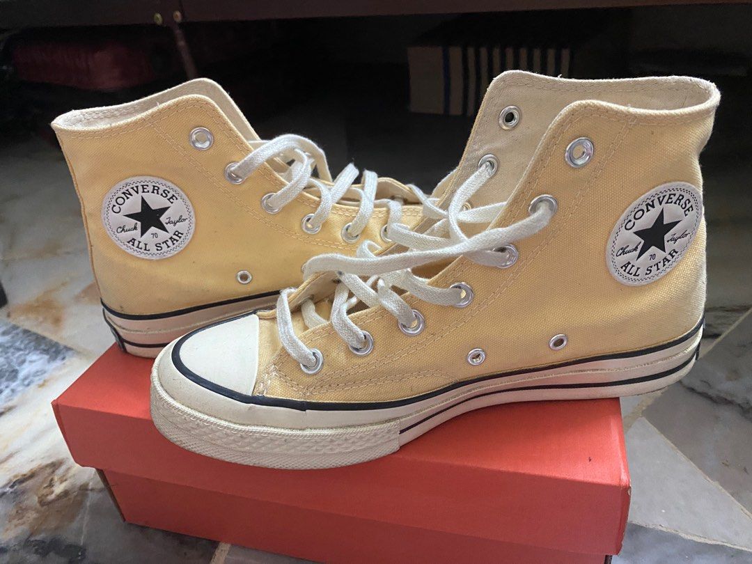 Converse Chuck 70 Sneakers light yellow Women s Fashion Footwear Sneakers on Carousell