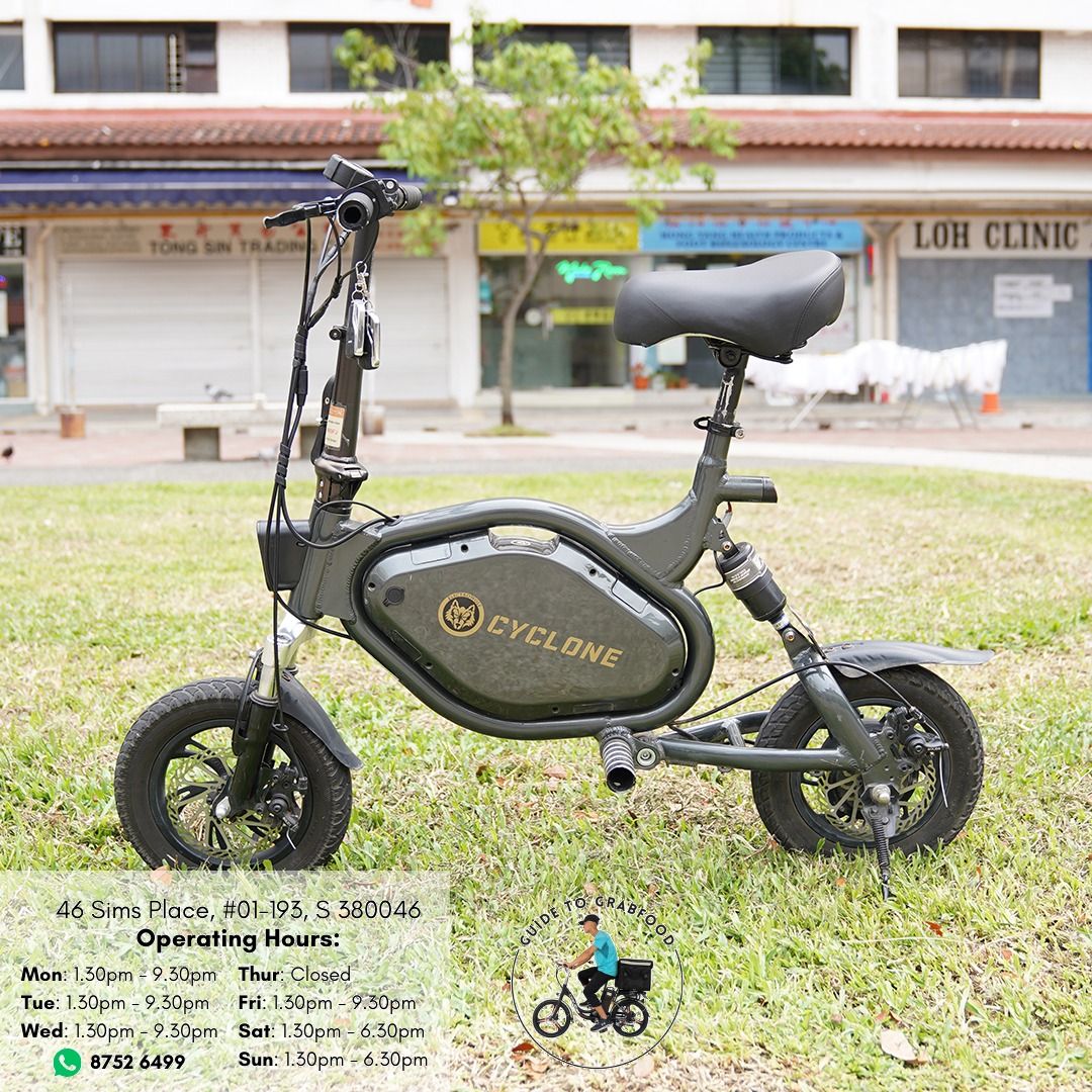 Electrowolf Cyclone Escooter 48V Throttle LTA Approved