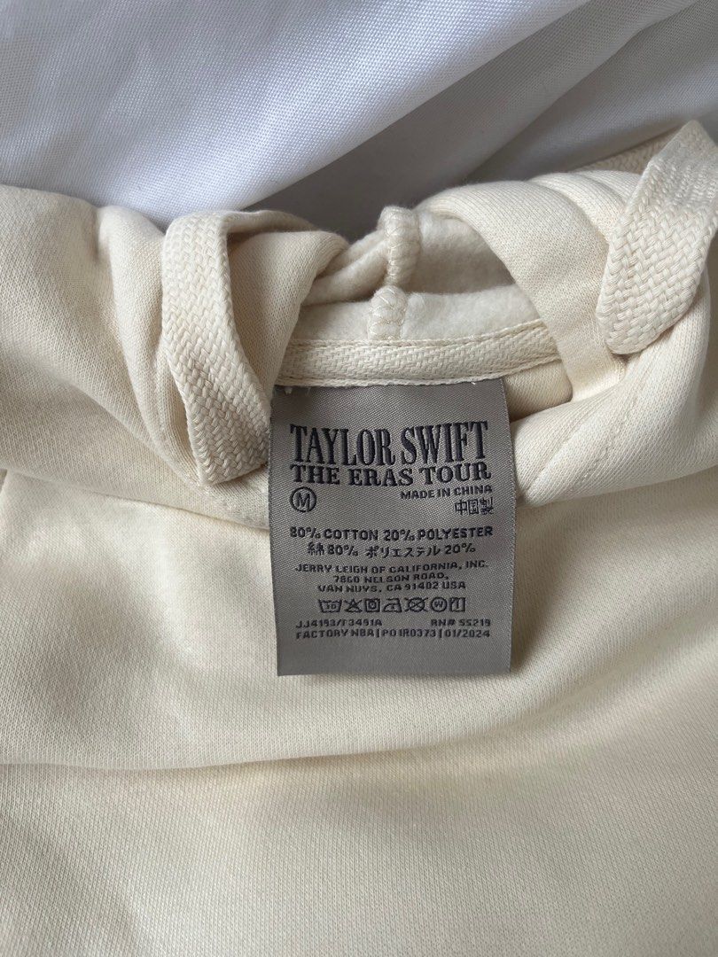 Eras Tour Hoodie (Category: Hoodies) located in San Juan City. Submitted by hlcris (Listing ID 1309031142, Image 2). Description: Beige MEDIUM Never worn from the Eras Tour in SG RFS: Not a Swiftie.