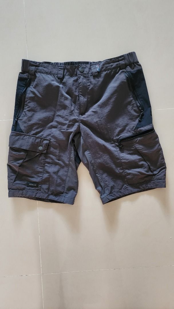 Forclaz black shorts MEN US Size M L from Decathlon Men s Fashion Bottoms Shorts on Carousell