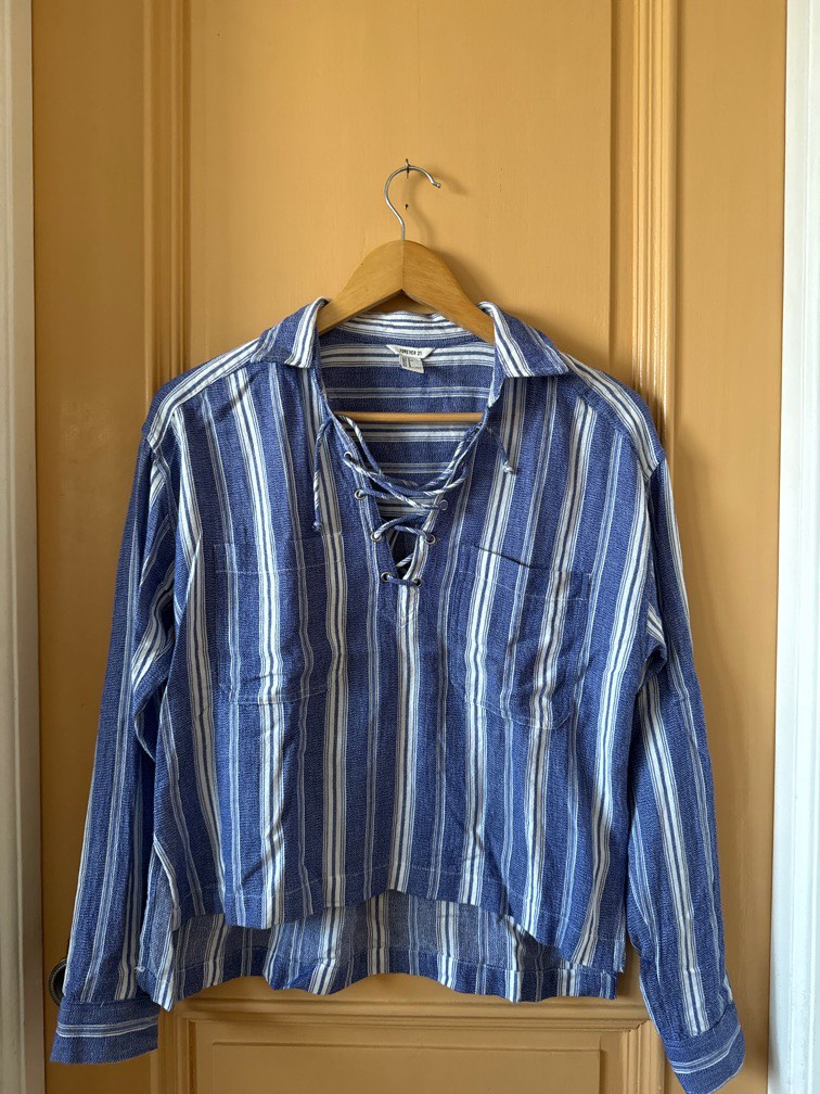 Forever 21 striped long sleeve shirt store