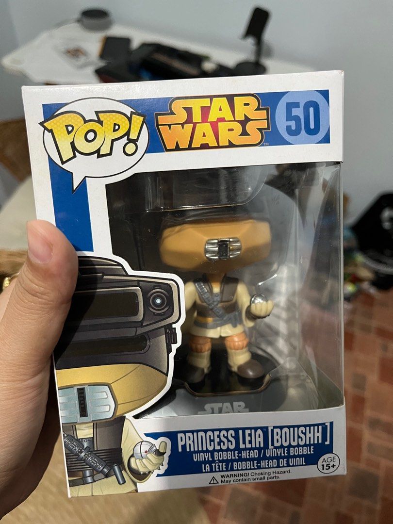 Funko Pop Princess Leia (Boushh) (Category: Designer & Blind Box Toys) located in Valenzuela. Submitted by renkaramel (Listing ID 1309161009, Image 1). Description: Funko Pop Princess Leia (boushh) MISB 9/10 box condition due to dirt and paint (please see pictures for reference) Price is still negotiable Location: Valenzuela City .