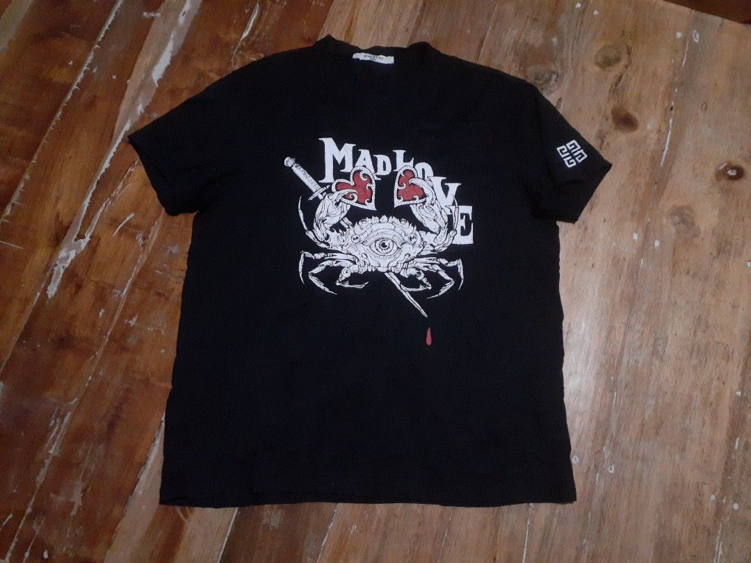 Givenchy mad love tee Men s Fashion Tops Sets Tshirts Polo Shirts on Carousell