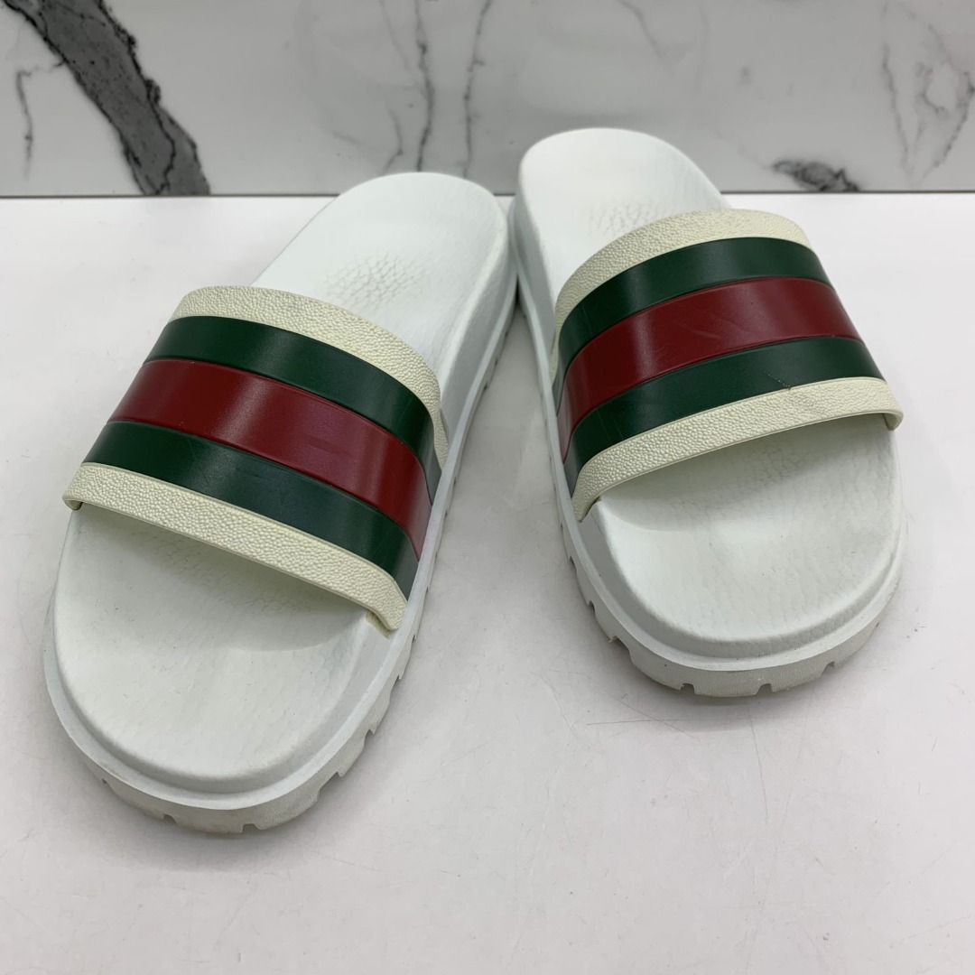 GUCCI 429469 WHITE SANDALS 5 247026577