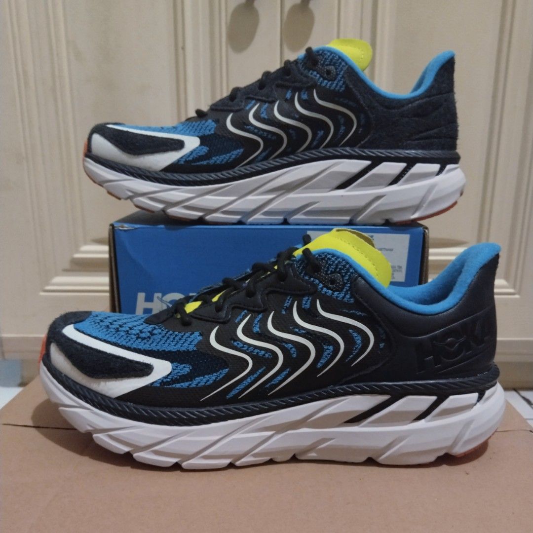 靴 HOKA CLIFTON LS BLACK / DIVA BLUE HOKA ONE ONE Clifton LS 'Black Diva Blue' 1141550-BDVB