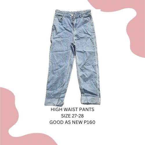High Waist Pants (Category: Jeans) located in San Fernando. Submitted by decmd (Listing ID 1309058363, Image 1). Description: Decluttering!! Disclaimer: Clothes may be darker/lighter in actual depending on the lighting..