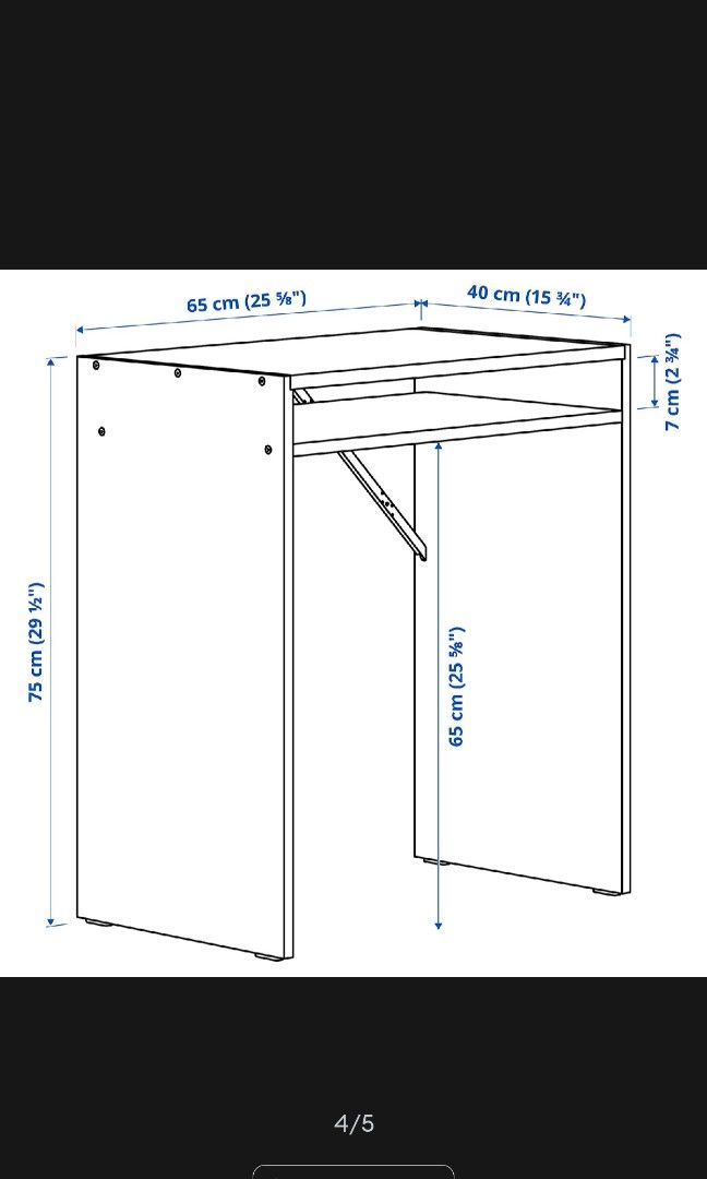 IKEA computer table (Category: Tables & Sets) located in Petaling Jaya. Submitted by fastgem.62a920 (Listing ID 1309168938, Image 3). Description: Condition like 9.99/10 Take your own price is cheaper d.