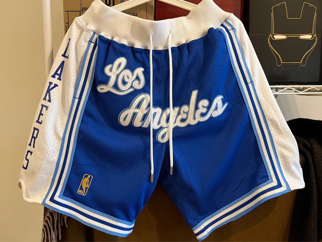 Mitchell and ness lakers shorts just don 2025
