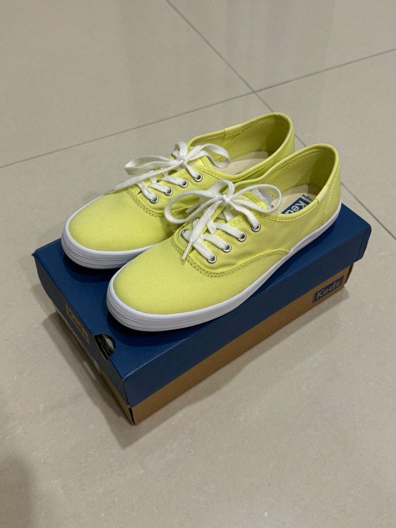 Keds Women's Champion Canvas Shoes Size 35 Lime Green Original