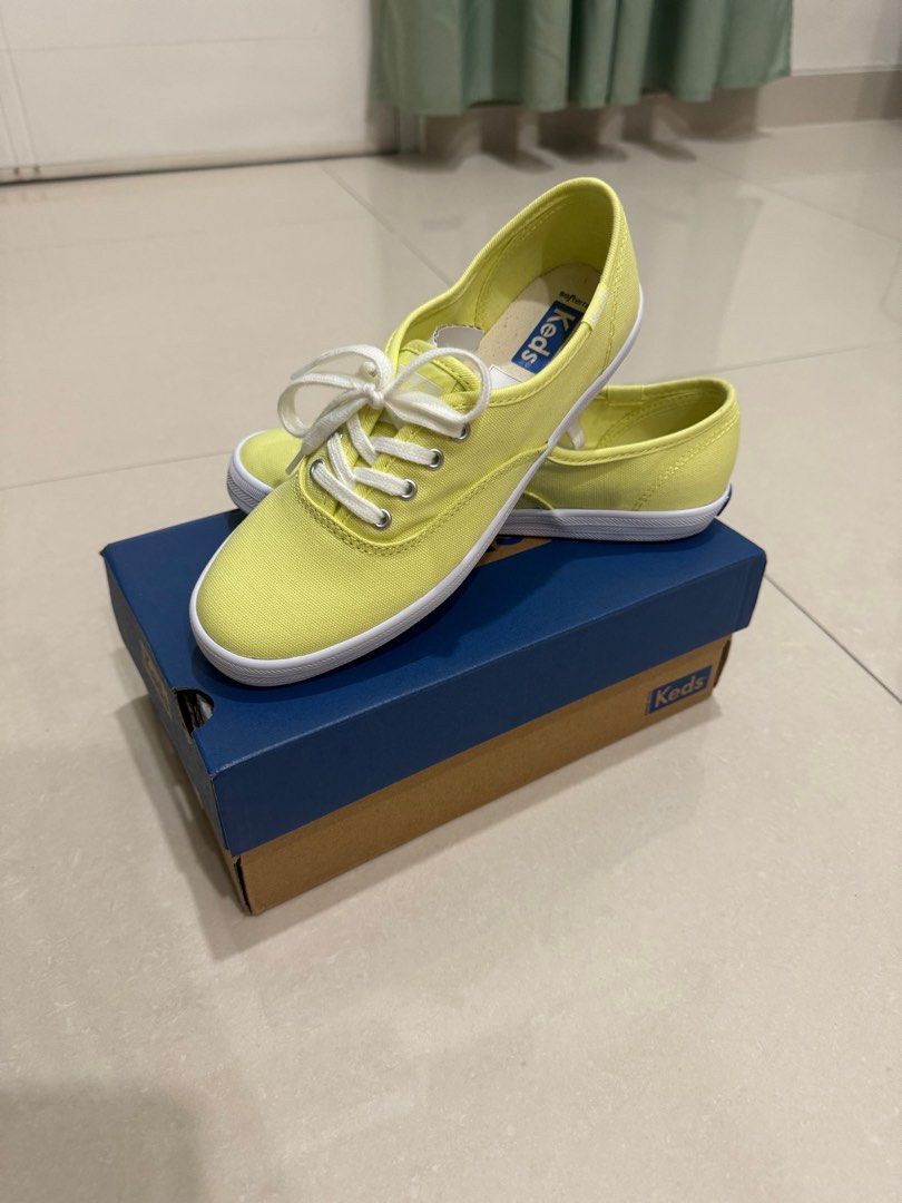 Keds Women's Champion Canvas Shoes Size 35 Lime Green Original