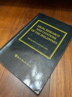 LEGAL RESEARCH (LAW BOOKS)