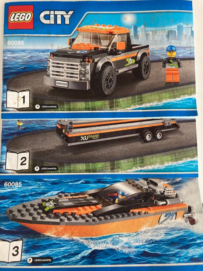 Lego city 4x4 with powerboat best sale