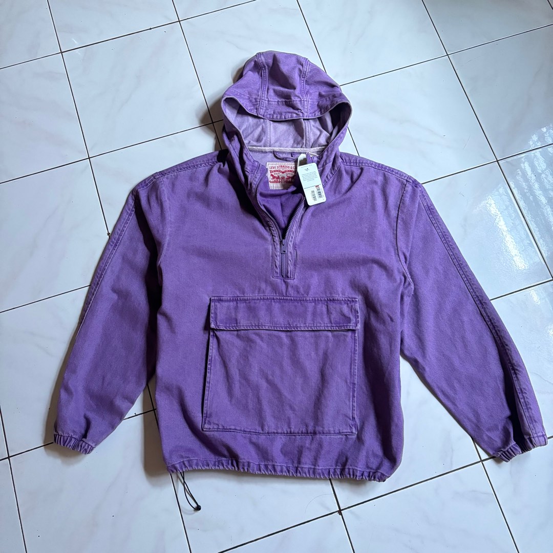 Levis Jacket Levi s Fresh Anorak Lavender Purple Ungu Jaket Hoodie Fesyen Pria Pakaian Baju Luaran di Carousell