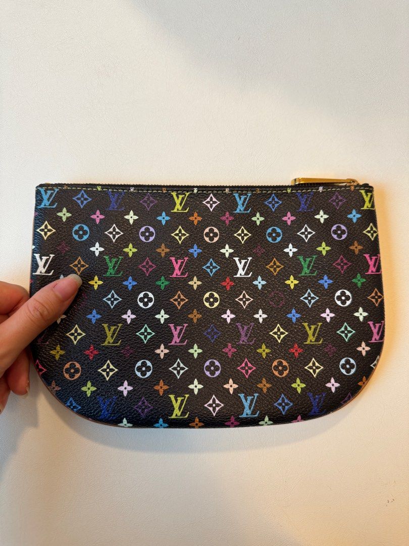 Beautiful RARE LV Louis Vuitton Pochette Clutch 小手袋multicolore