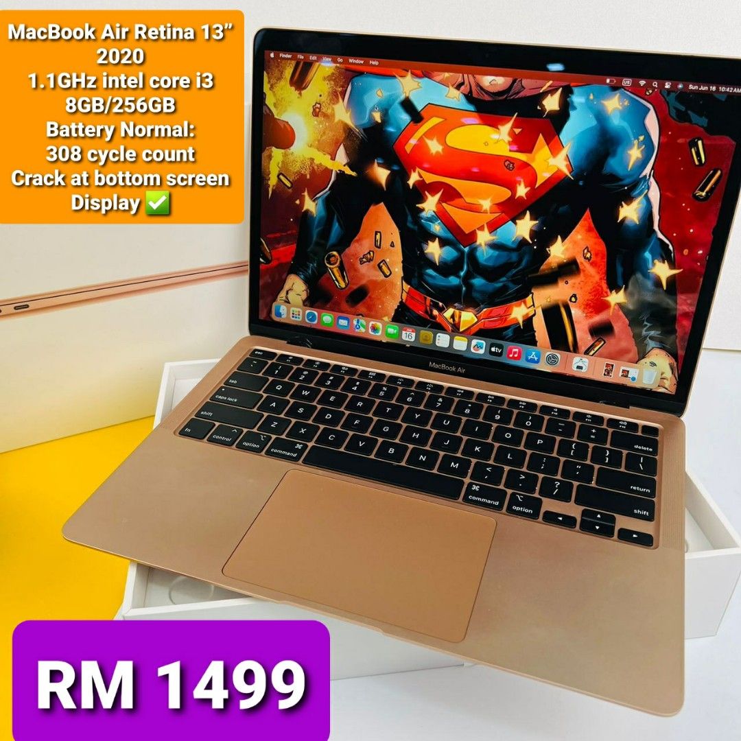 M1 MacBook Air ローズゴールド 8GB 256GB 充電器付き（Macbook