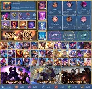 MOBILE LEGENDS / ML ACCOUNT (ALSO AVAILABLE FOR INSTALLMENT) #067