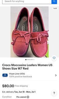 Original Crocs Womens Loafers
Suede Leather Material
Size:7