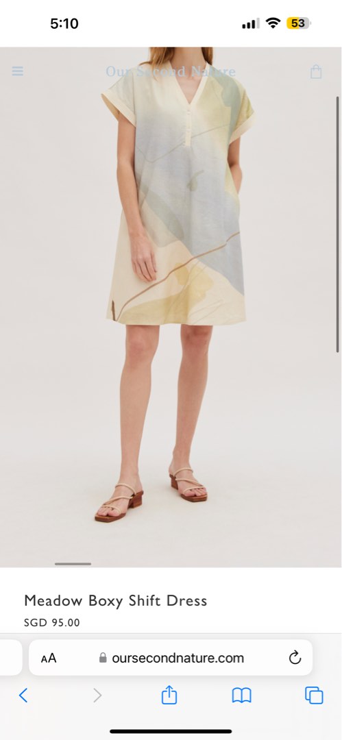 Boxy shift dress 2025