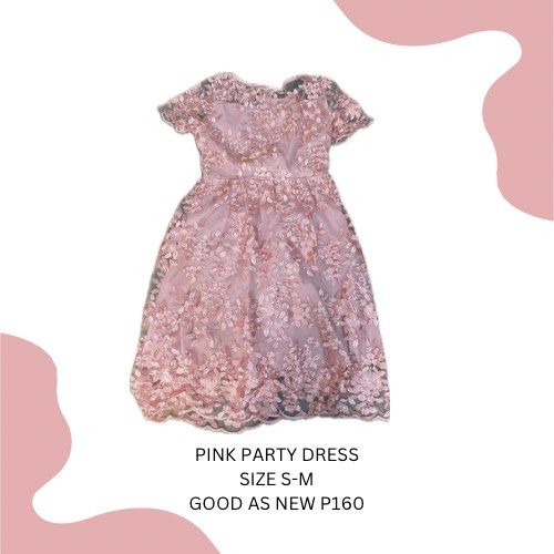 Pink party dress (Category: Dresses) located in San Fernando. Submitted by decmd (Listing ID 1309058485, Image 1). Description: Decluttering!! 20-200 Pesos only! Disclaimer: Clothes may be darker/lighter in actual depending on the lighting..