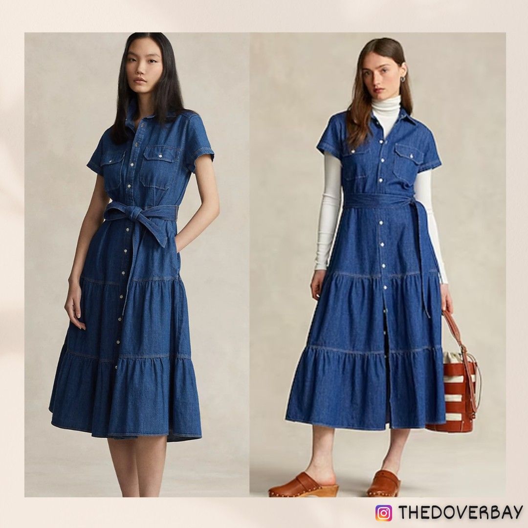sachin and babi light blue dress Vintage Y2k 2000s Le Chateau Button-up Drop Waist Mini Dress