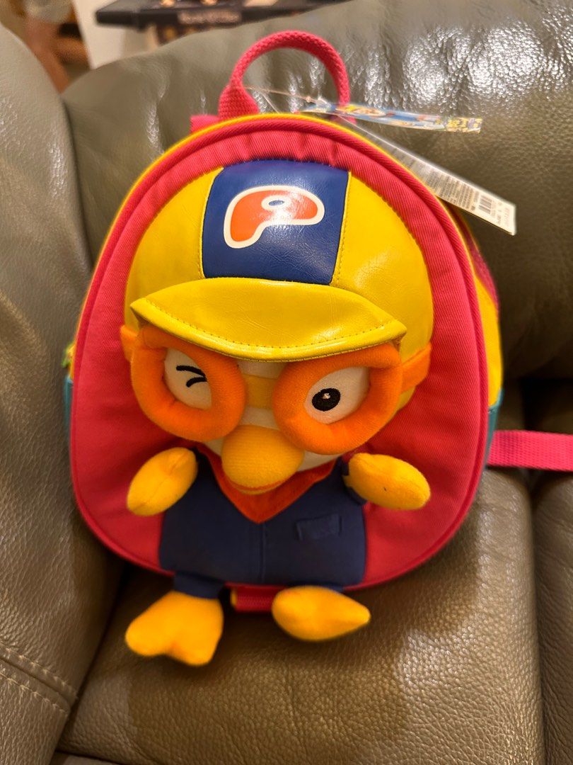 Pororo Safety Harness Anti Lost Toddler Backpack Pink Babies Kids Going Out Other Babies Going Out Needs on Carousell